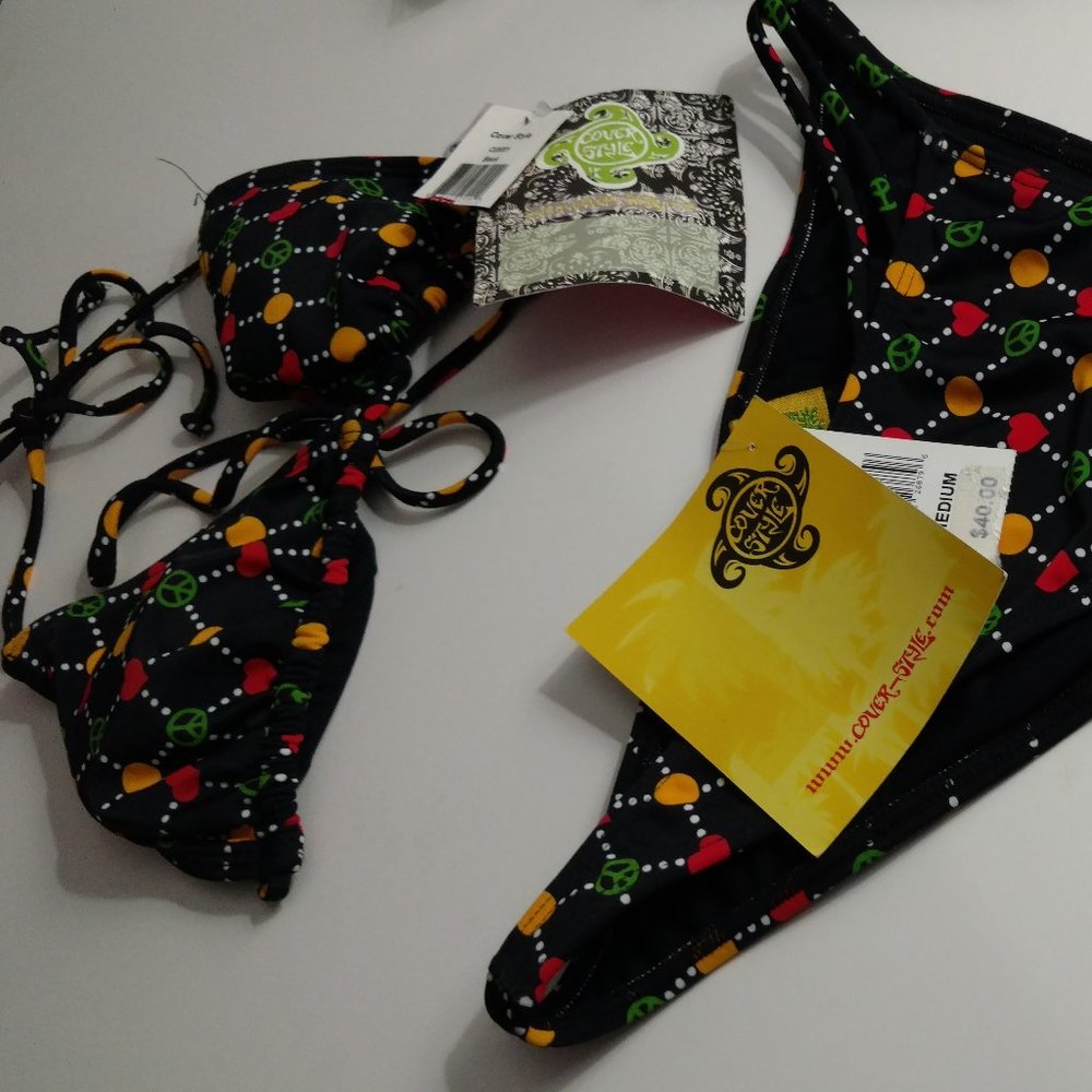 New Cover Style Black Medium Hipster PolkaDots set